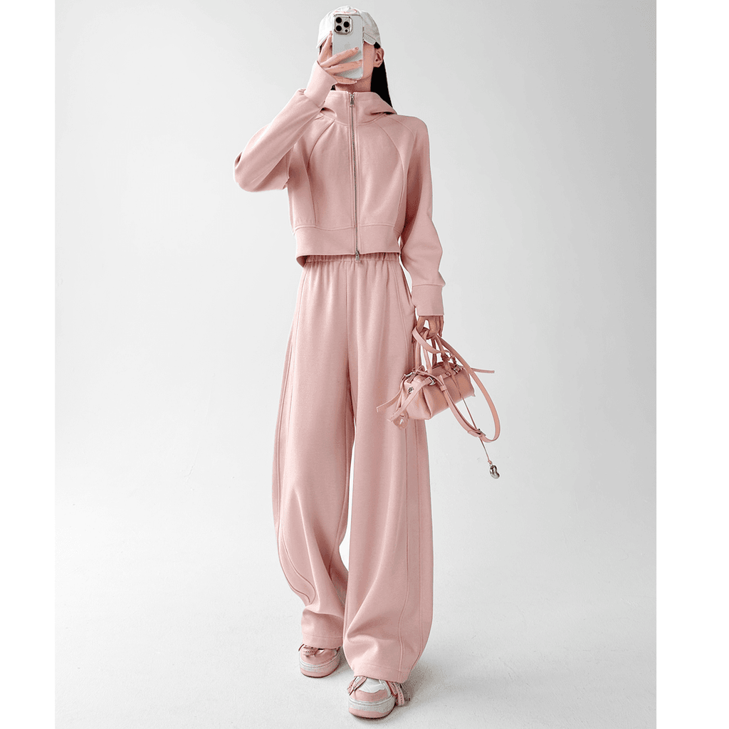 Women's Casual Two-Piece Tracksuit | Loose Fit Hooded Sweatshirt and Sweatpants Set for Autumn