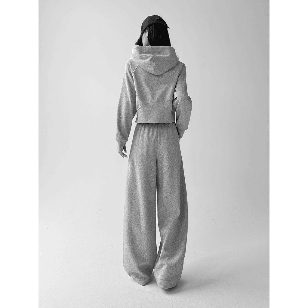 Women's Casual Two-Piece Tracksuit | Loose Fit Hooded Sweatshirt and Sweatpants Set for Autumn