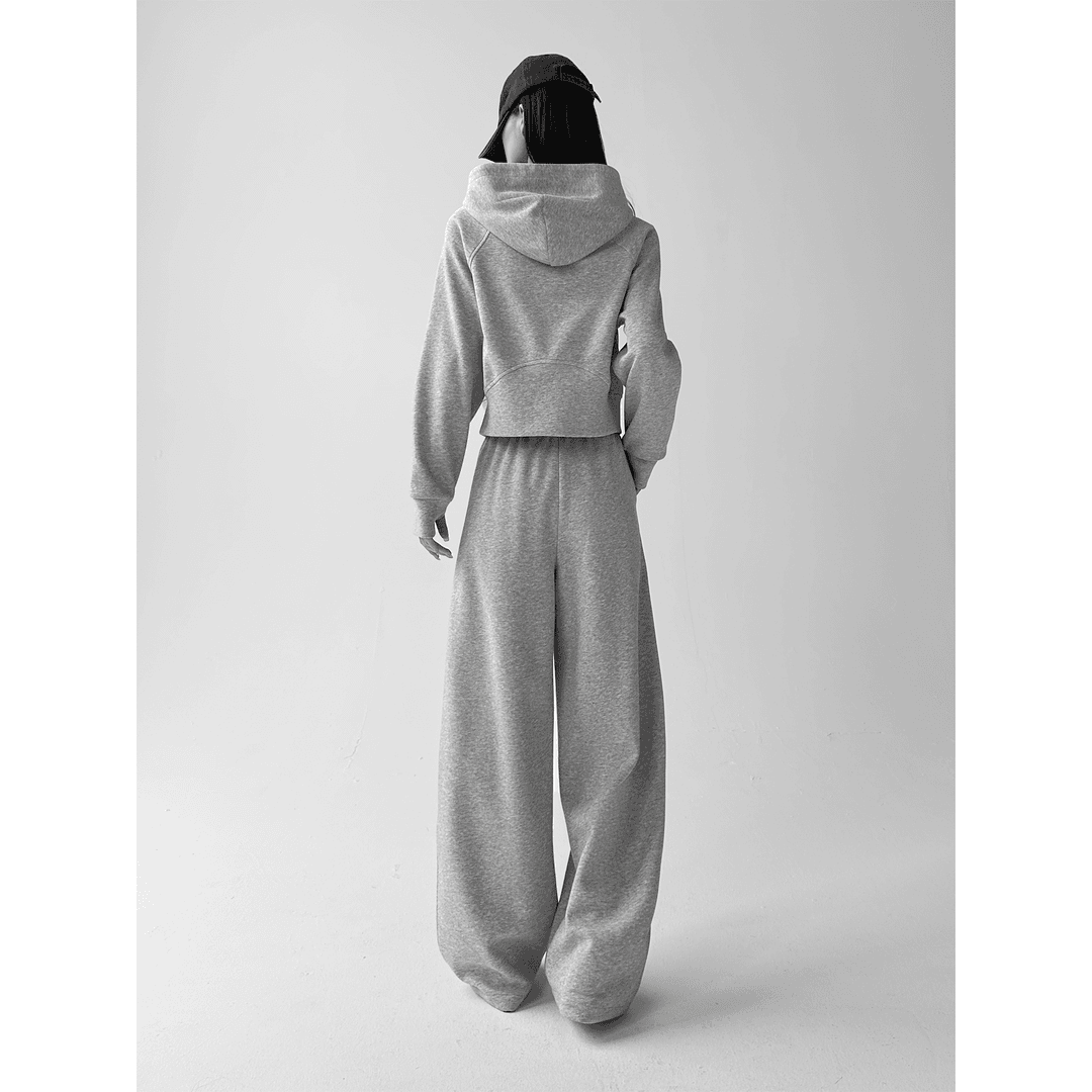 Women's Casual Two-Piece Tracksuit | Loose Fit Hooded Sweatshirt and Sweatpants Set for Autumn